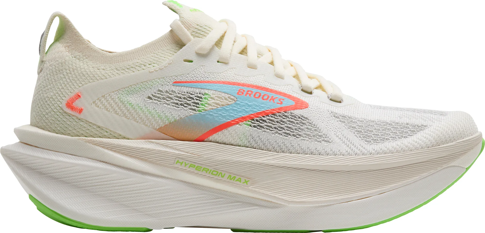 Lightweight Form Casual Wear Brooks Hyperion Max 3 Mens Running Shoes - Cream
