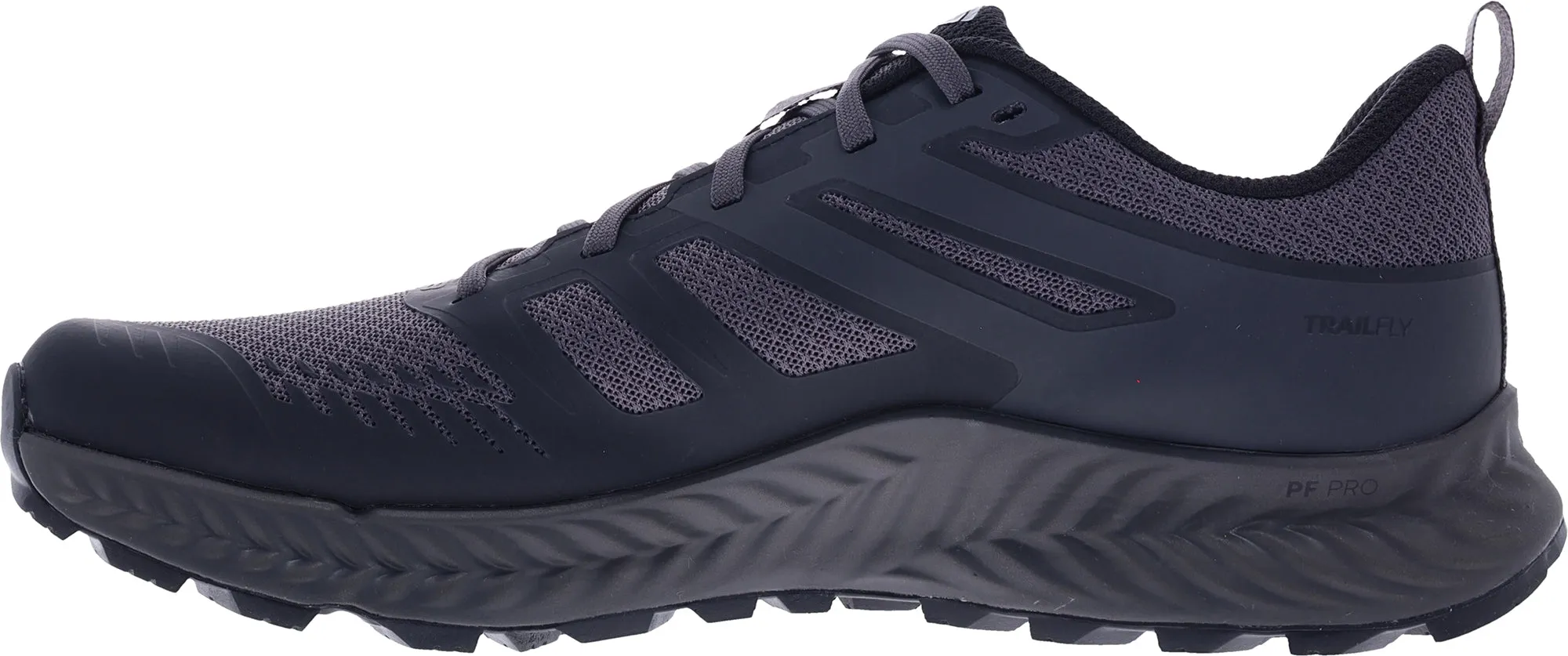 Supportive Core Active People Power Base Inov8 TrailFly Mens Trail Running Shoes - Black
