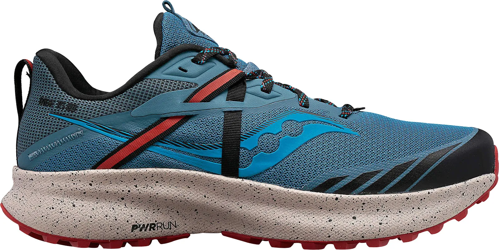 Saucony Ride 15 TR Mens Trail Running Shoes - Blue Comfort Tongue