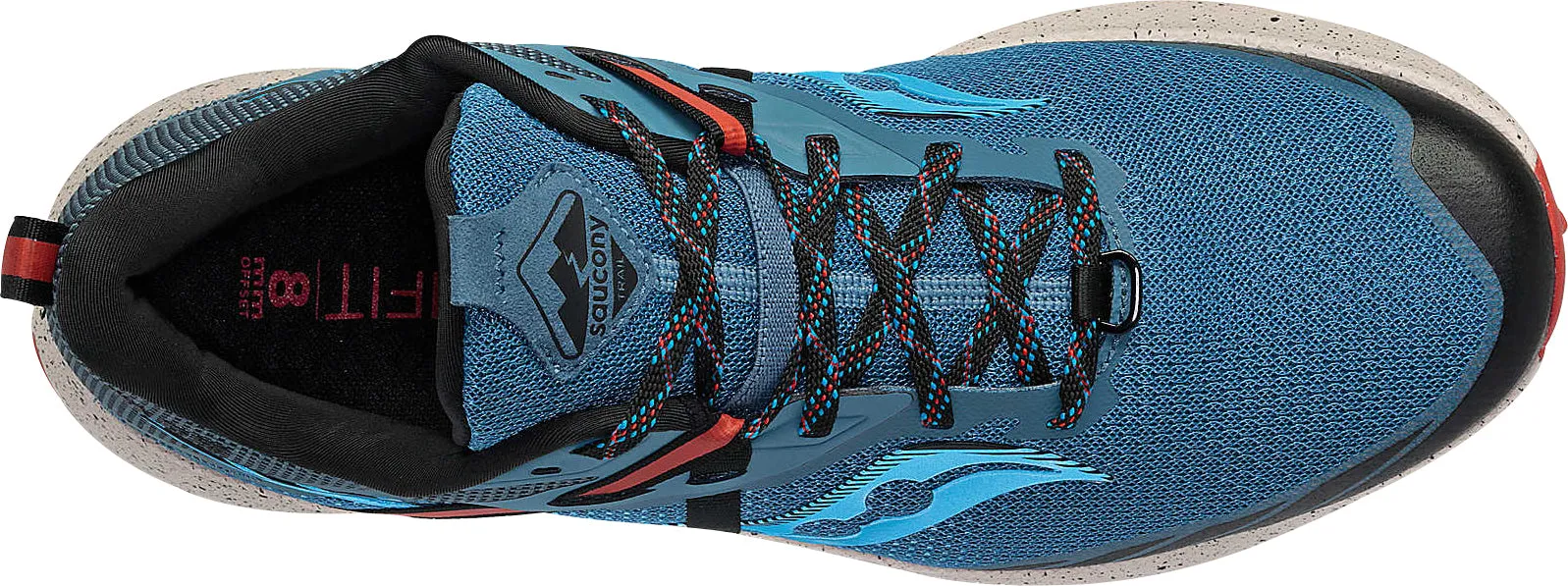 Saucony Ride 15 TR Mens Trail Running Shoes - Blue Quick Drying Weekend Errands