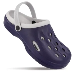Walkaroo Men's Clogs  - WC4840 NavyBlue Grey Casual Footwear for Active Life