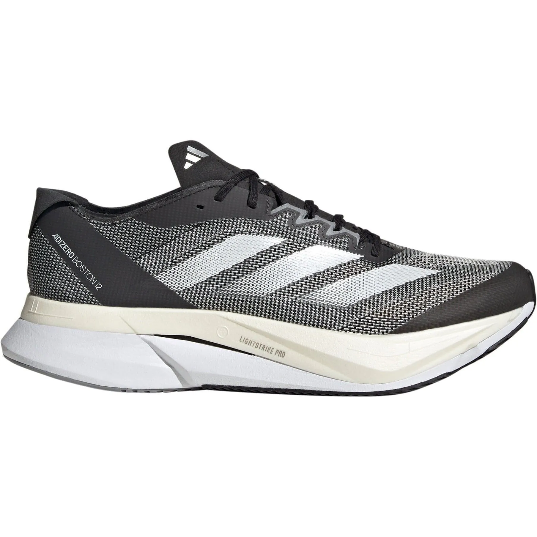 adidas Adizero Boston 12 Mens Running Shoes - Black All Terrain Urban Walkers Swim Ready