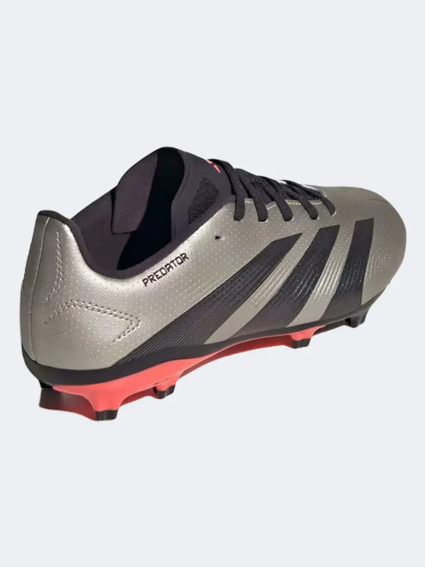 Adidas Predator League Fg Kids Football Shoes Platinum/Black/Turbo All Rounder