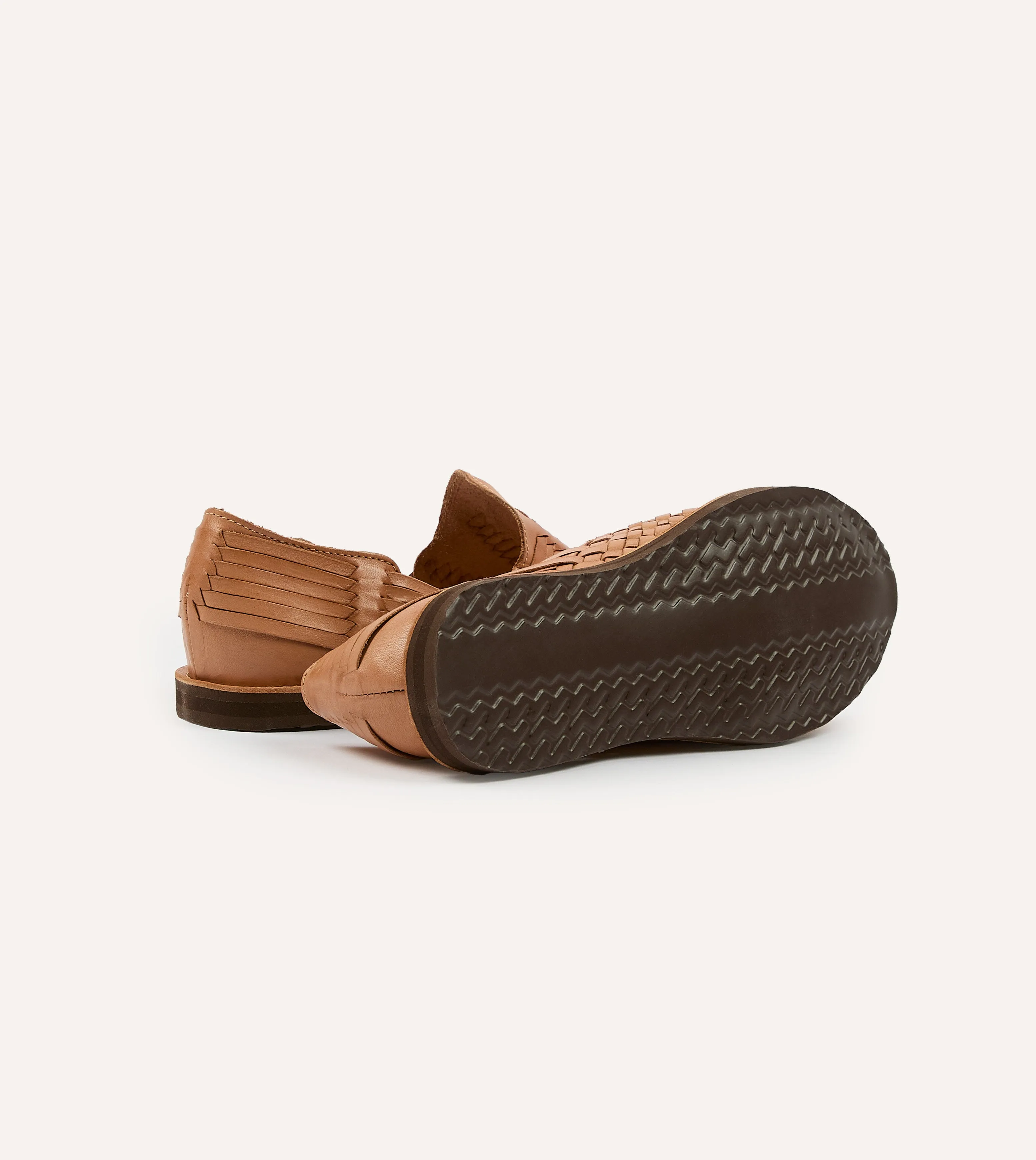 Weekend Casual Soul Walk Chamula Tan Cancun Woven Sandal