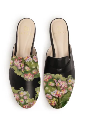 Cozy Travel Fit Smart Fit Magnolia Black Mule