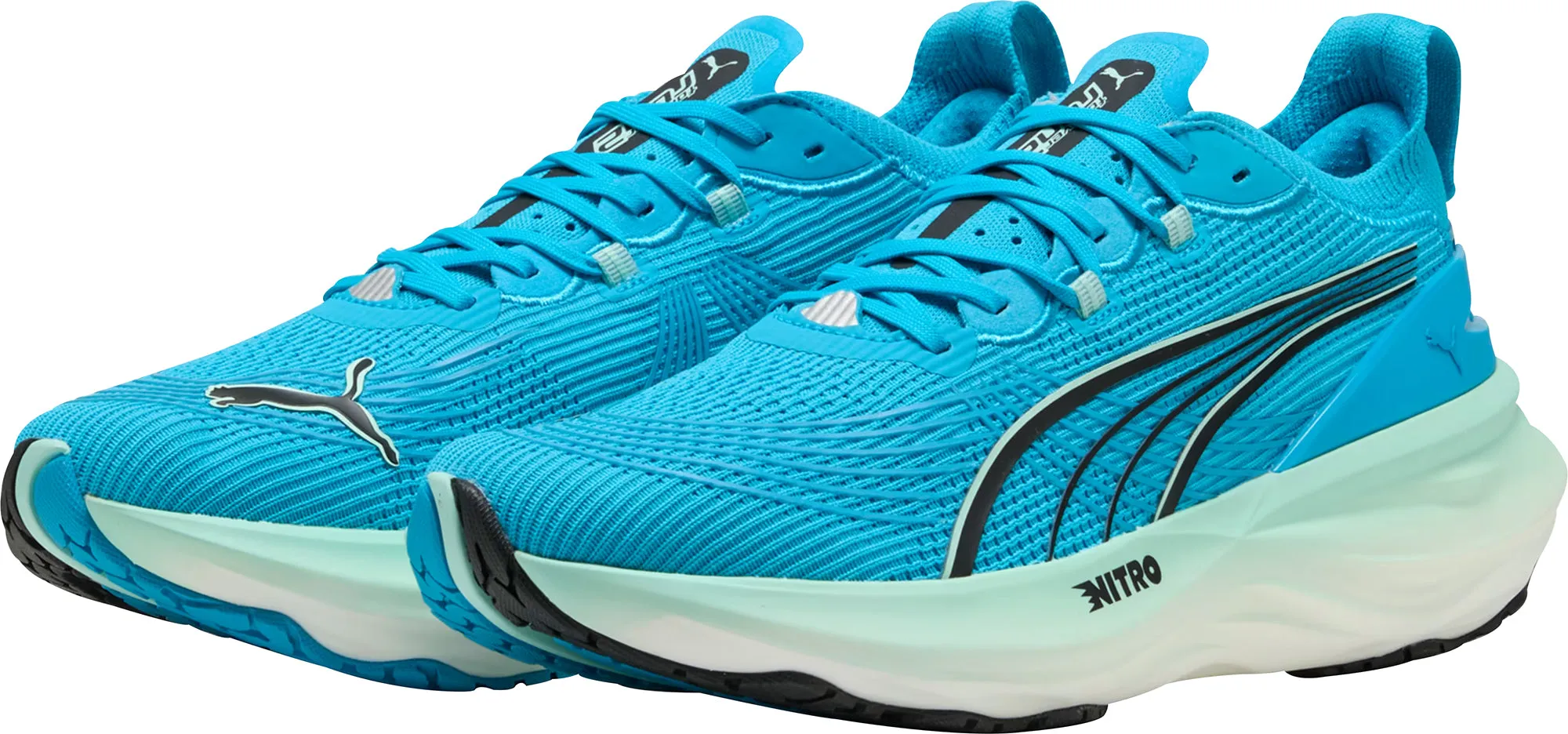 Red Glow Puma ForeverRun Nitro 2 Mens Running Shoes - Blue