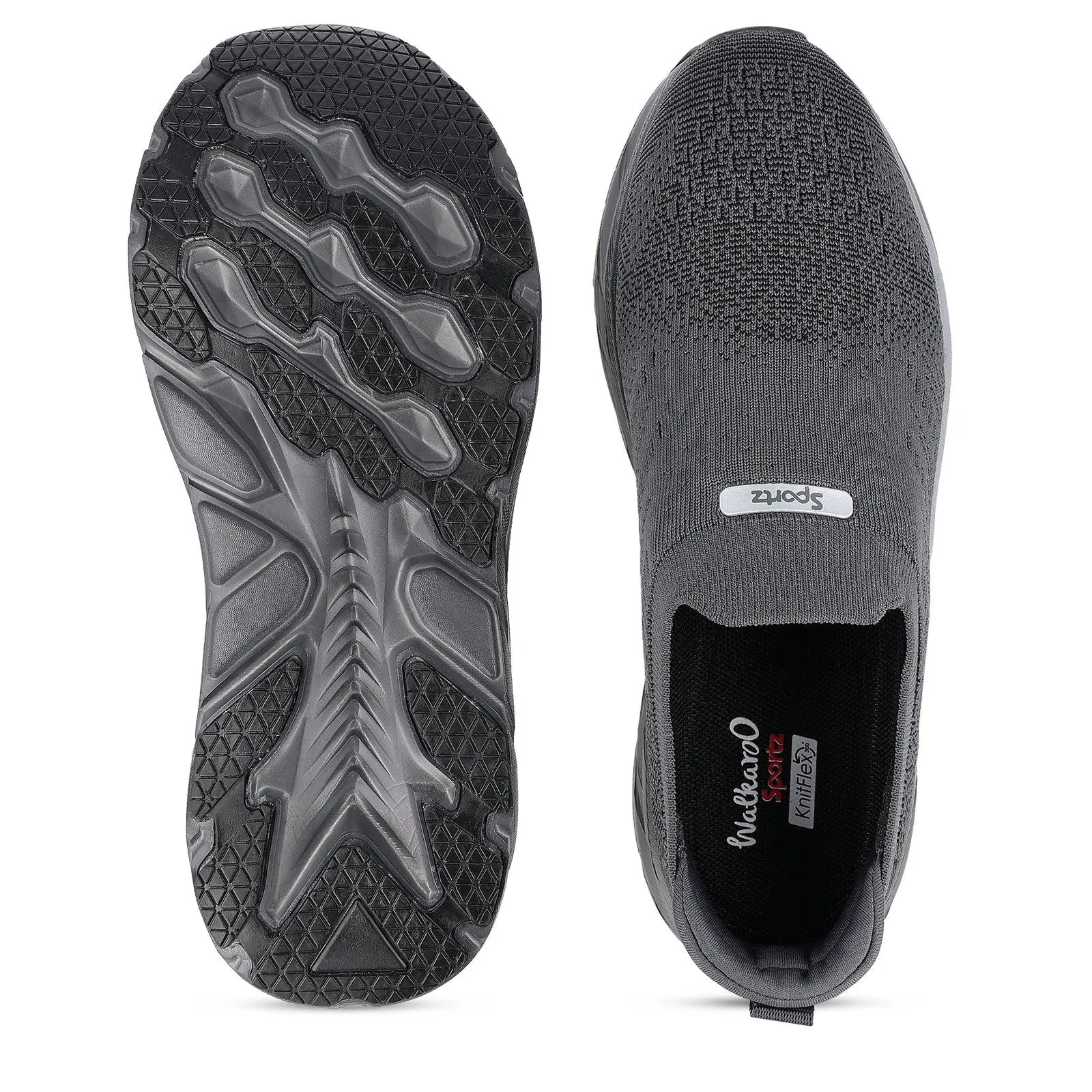 LOBER Men's Slip-on Walking Shoe - WS9139 Dark Grey Flexible Move