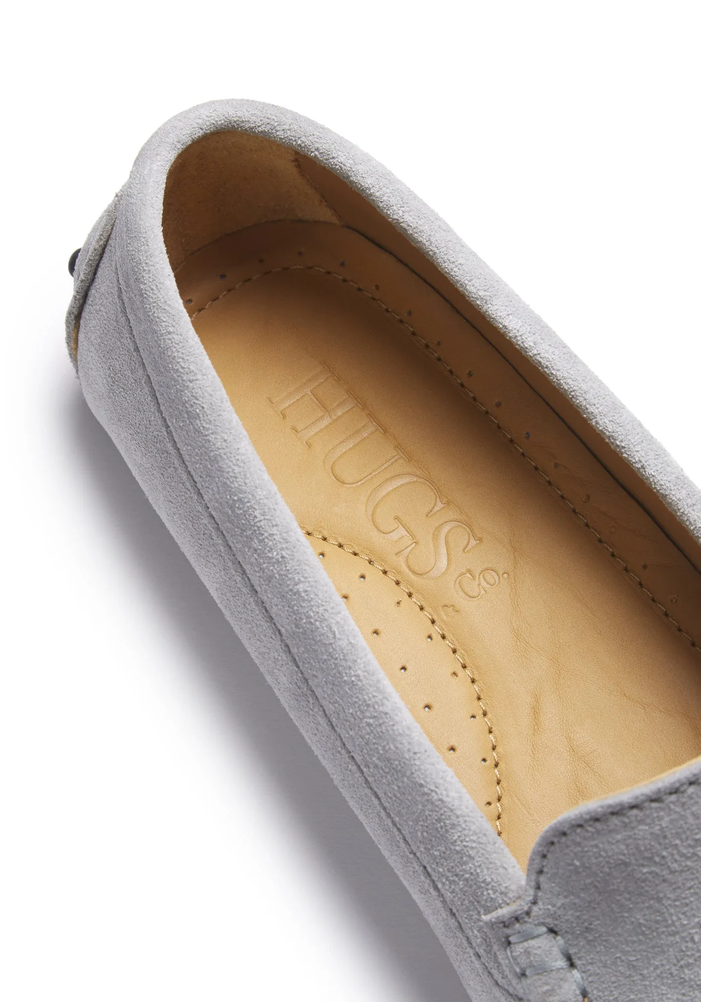 Women's Tasselled Driving Loafers, dove grey suede Everyday Cushioning