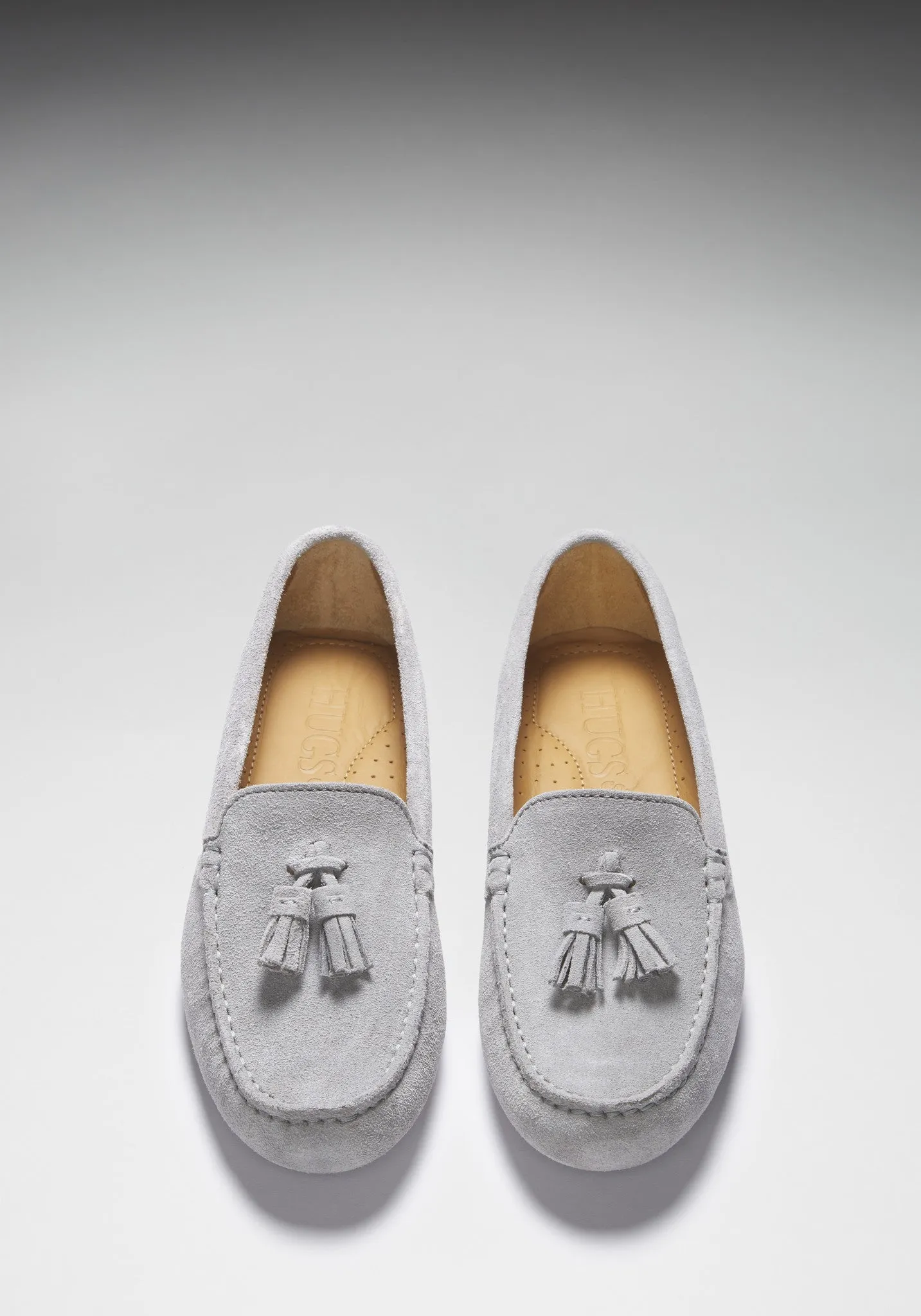 Event Go Women's Tasselled Driving Loafers, dove grey suede