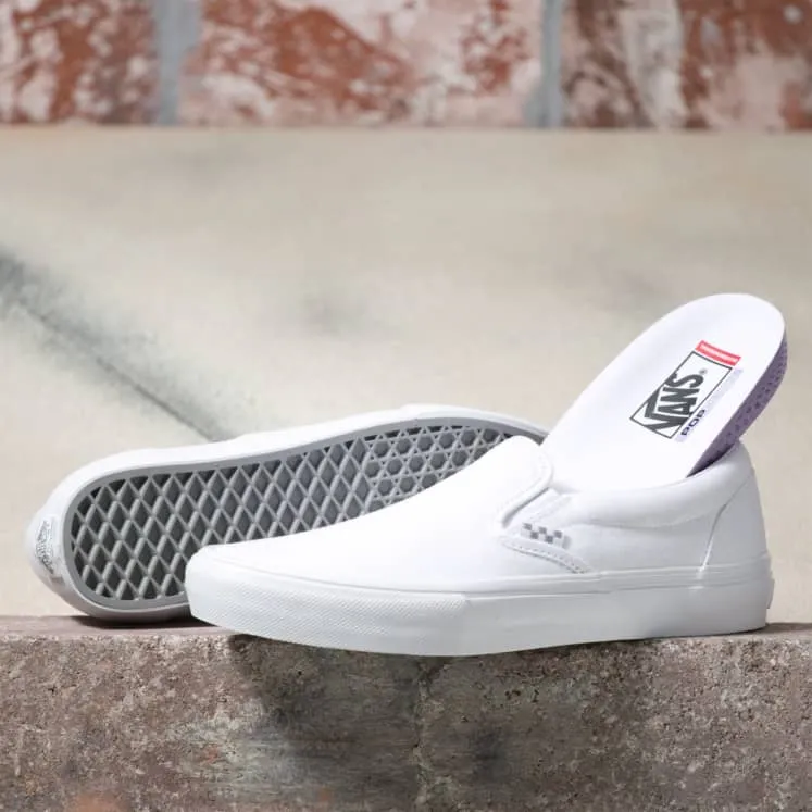 Street Style Vans Skate Slip-On Shoe - True White