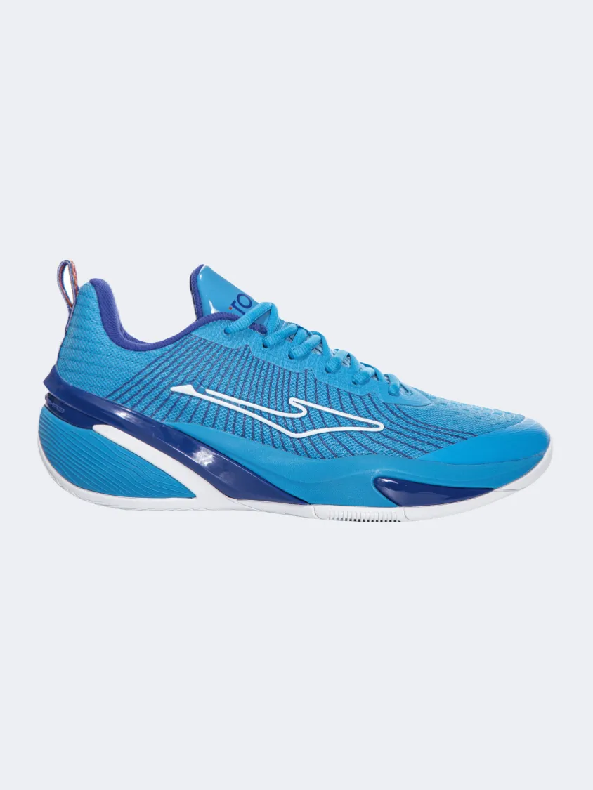 lace up closure Erke Men Basketball Shoes Blue/Navy