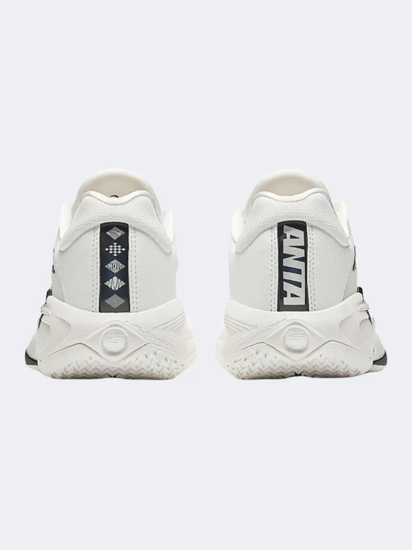 Anatomical shape Anta Shock The Game Furious 1 Men Basketball Shoes White/Black