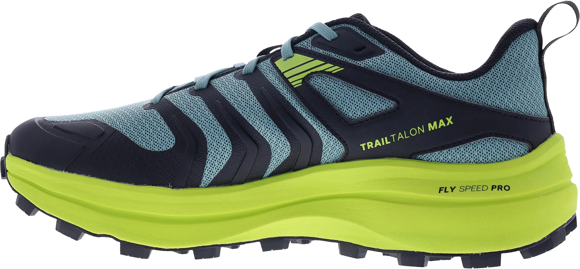 Arch Support Daily Walk Performance Inov8 TrailTalon Max WIDE FIT Mens Trail Running Shoes - Green