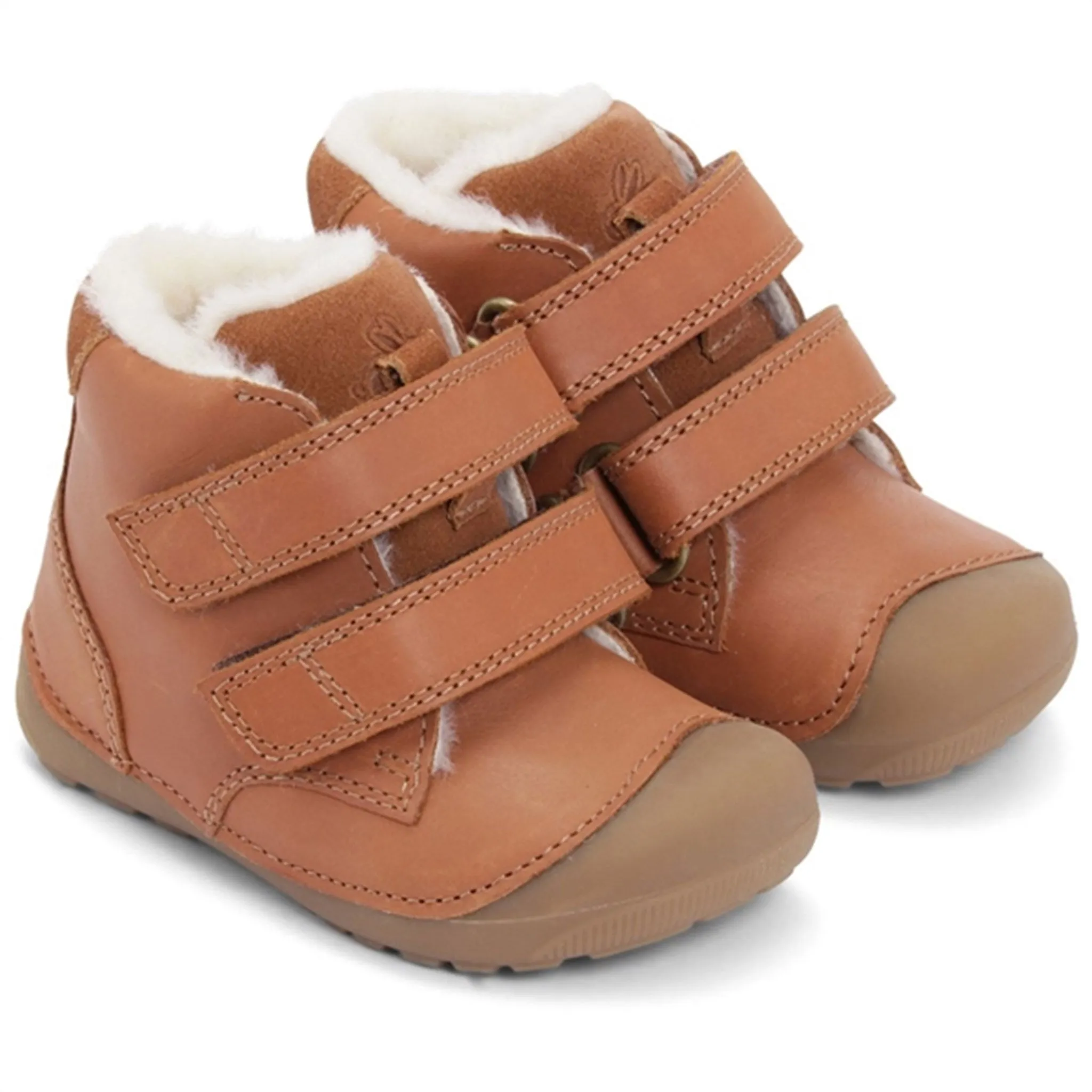 Snow Trekking Boots Bundgaard Petit Mid Winter Strap Prewalker Cognac WS