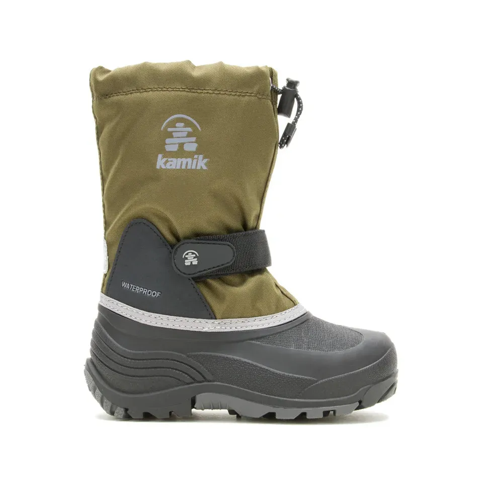 Snow Warm Feet Boots Kamik Dark Olive Waterbug Boot