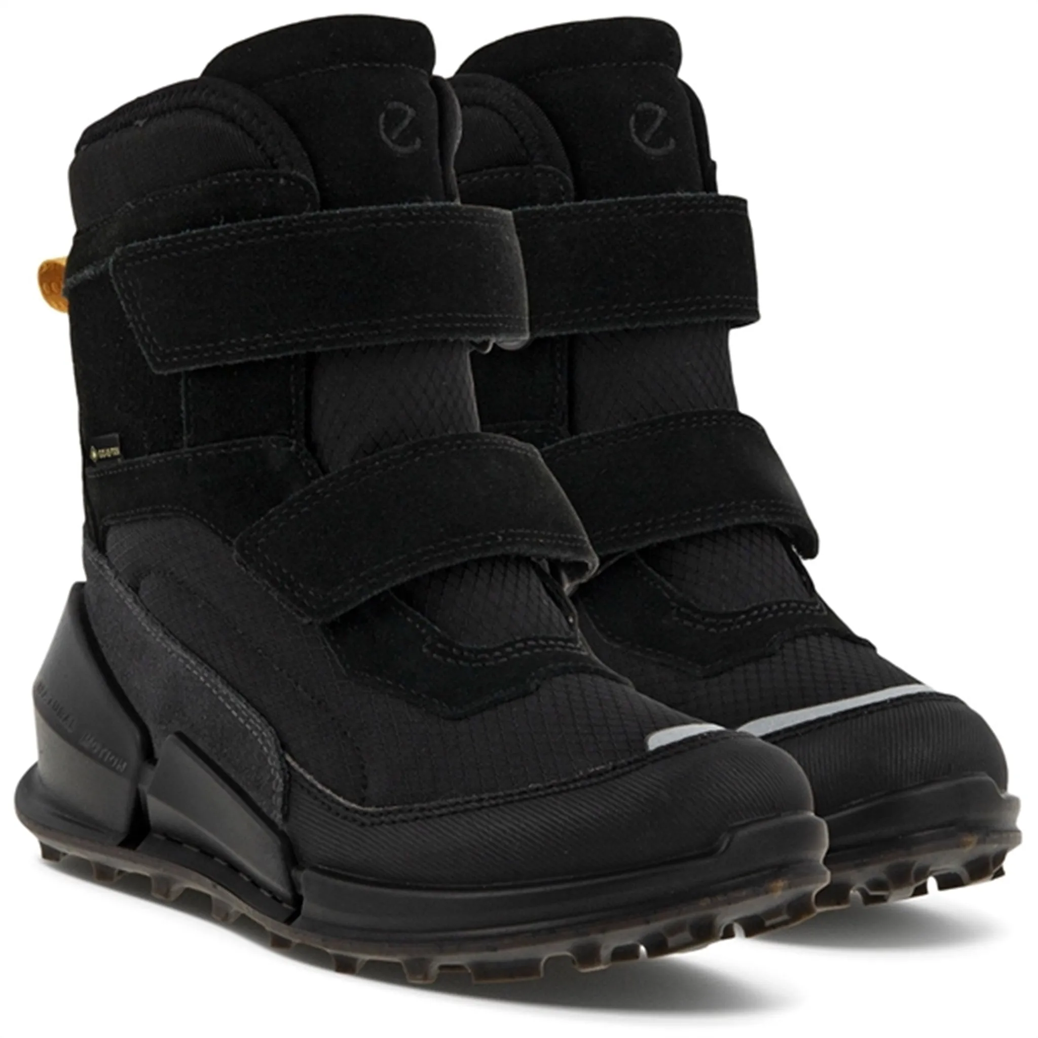Ecco Biom K2 Mid-Cut Boot Black/Black/Black/Magnet Outdoor Winter Gear Secured