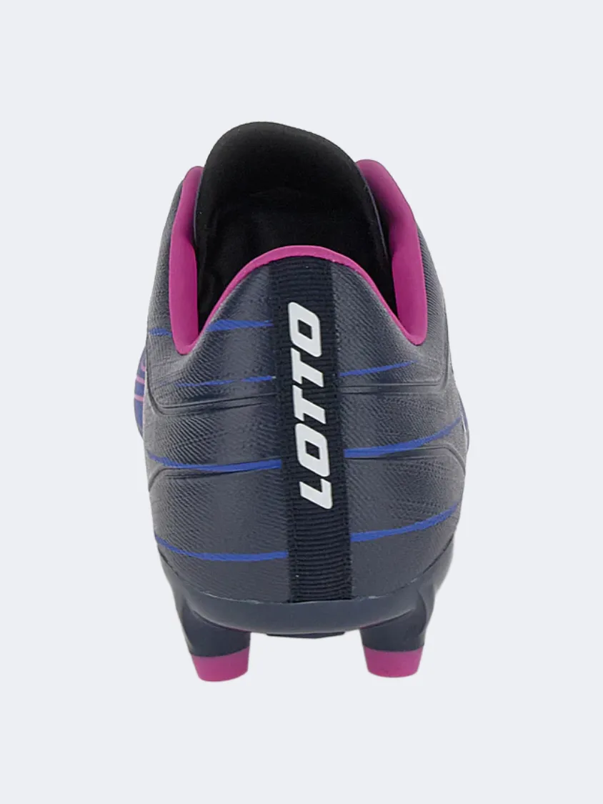 Lotto Solista 700 Ix FG Men Football Shoes Dress Blue Outdoor Field Foot Lock