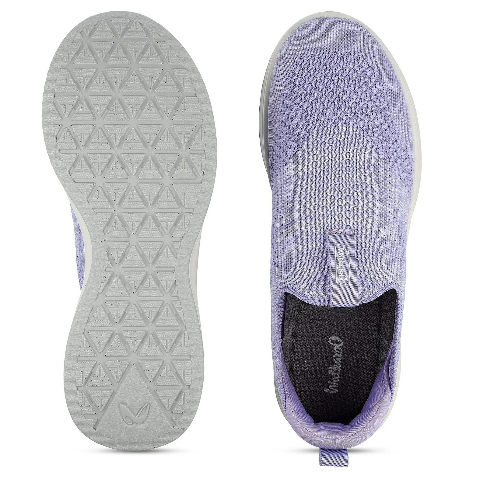 Foot Hugging Women's Slip-on Walking Shoes - WS9910 Lilac