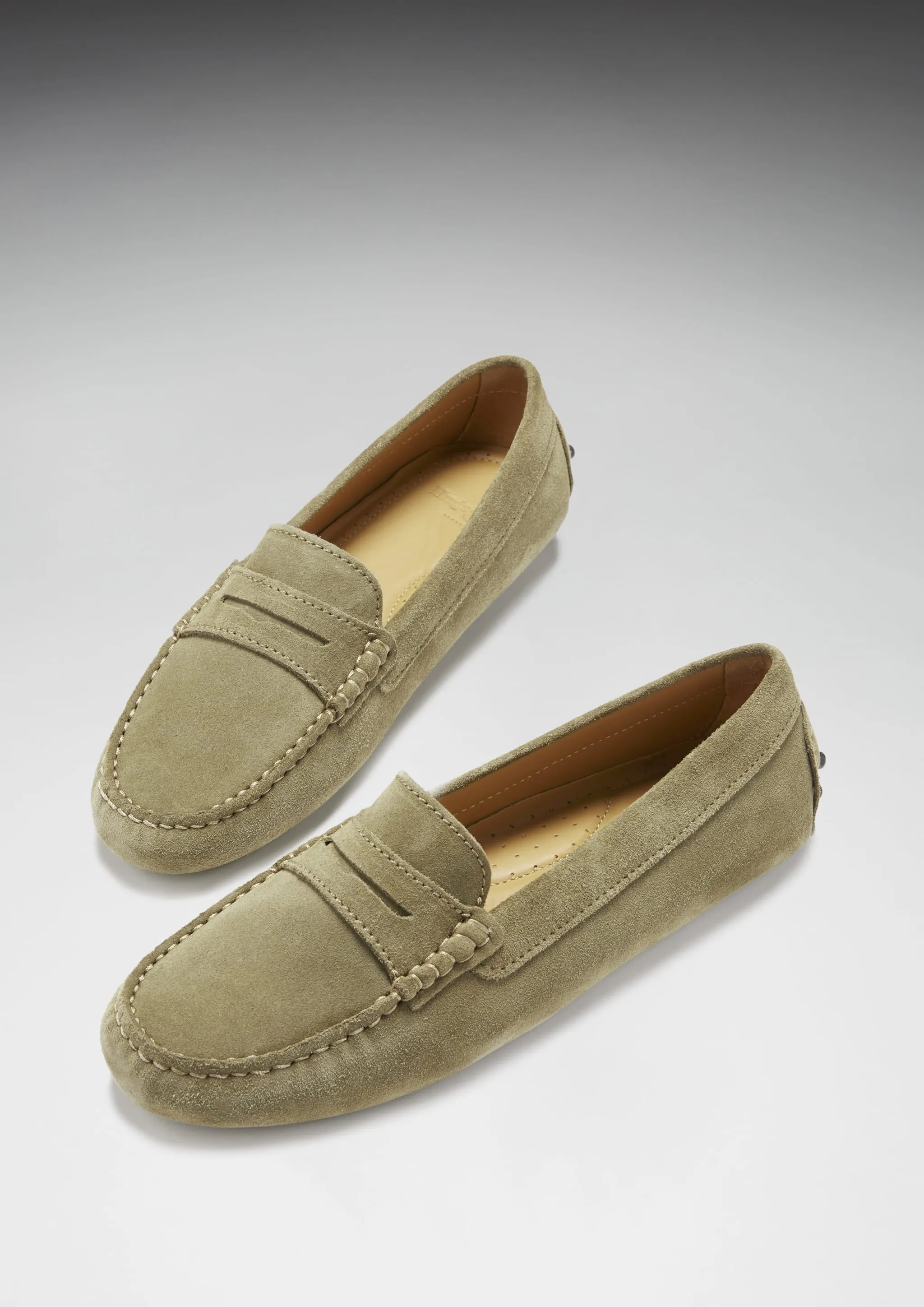 Way Clear Women's Penny Driving Loafers, truffle suede