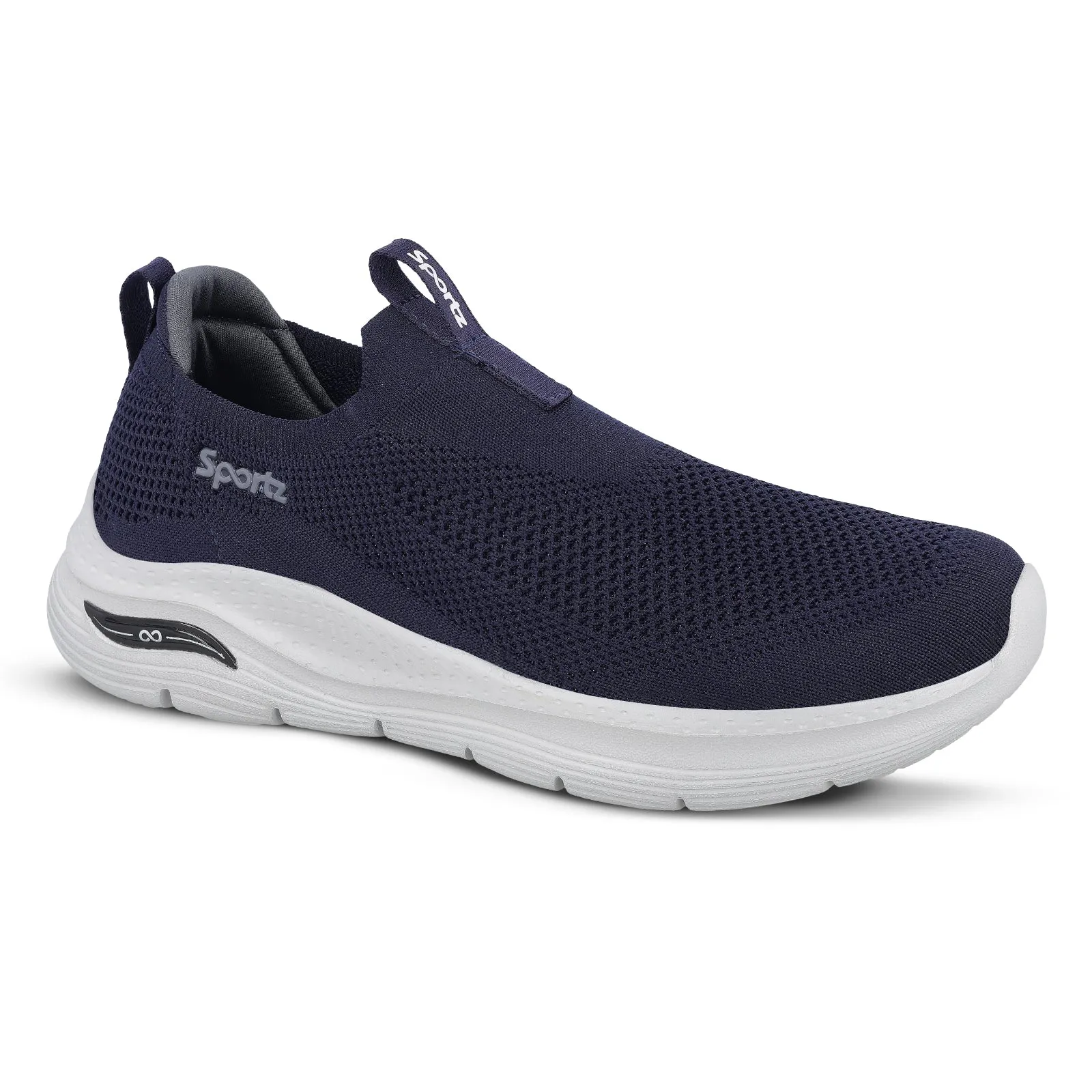 Relaxed Ease Comfy Walking Shoes Men's Slip-on Walking Shoe - WS9571 Navy Blue