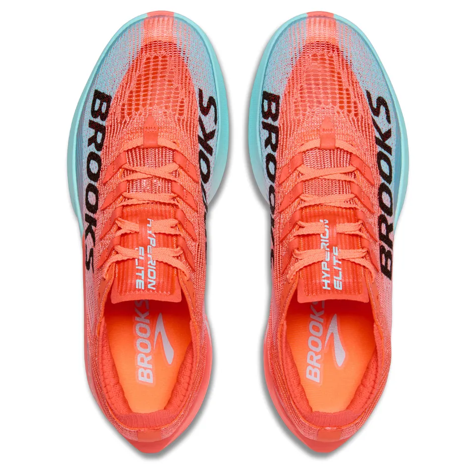 canvas - upper shoes warm - up shoes Brooks Unisex Hyperion Elite 5 Running Shoes in Pink Clay/Atomizer Blue AW25