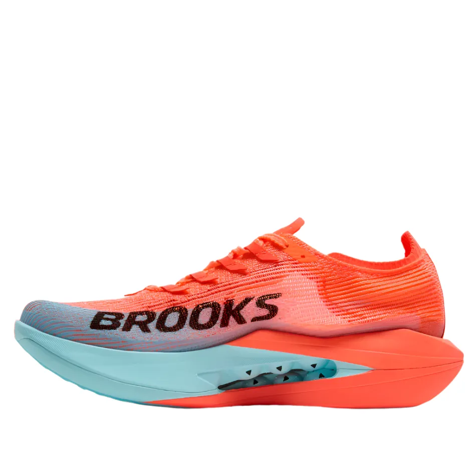 Brooks Unisex Hyperion Elite 5 Running Shoes in Pink Clay/Atomizer Blue AW25 Wind - resistant enhance agility