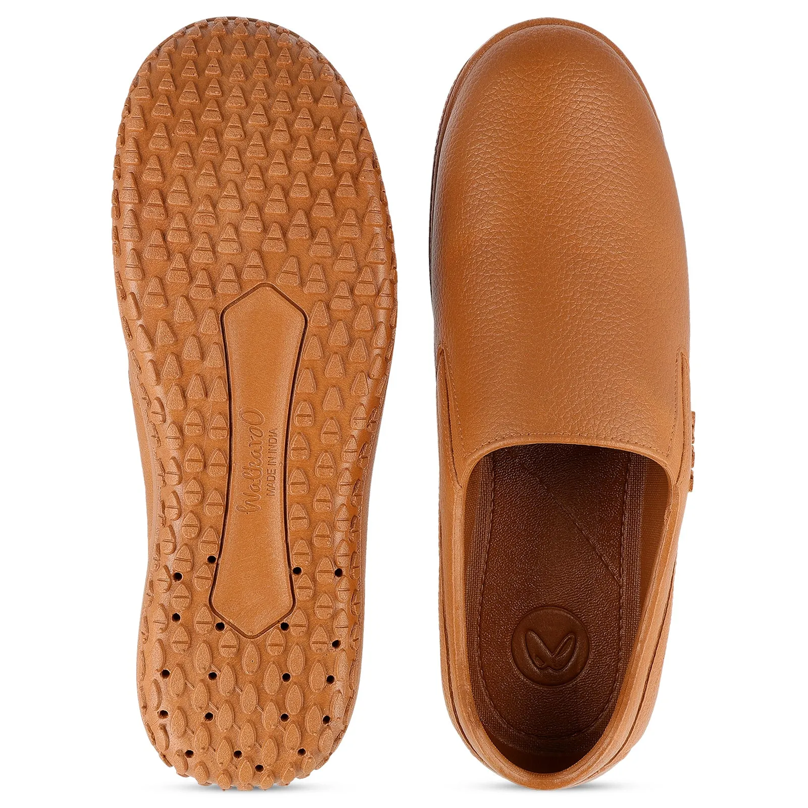 Padded Slip On Men's Slip-On Rain Shoes - WC4703 Tan