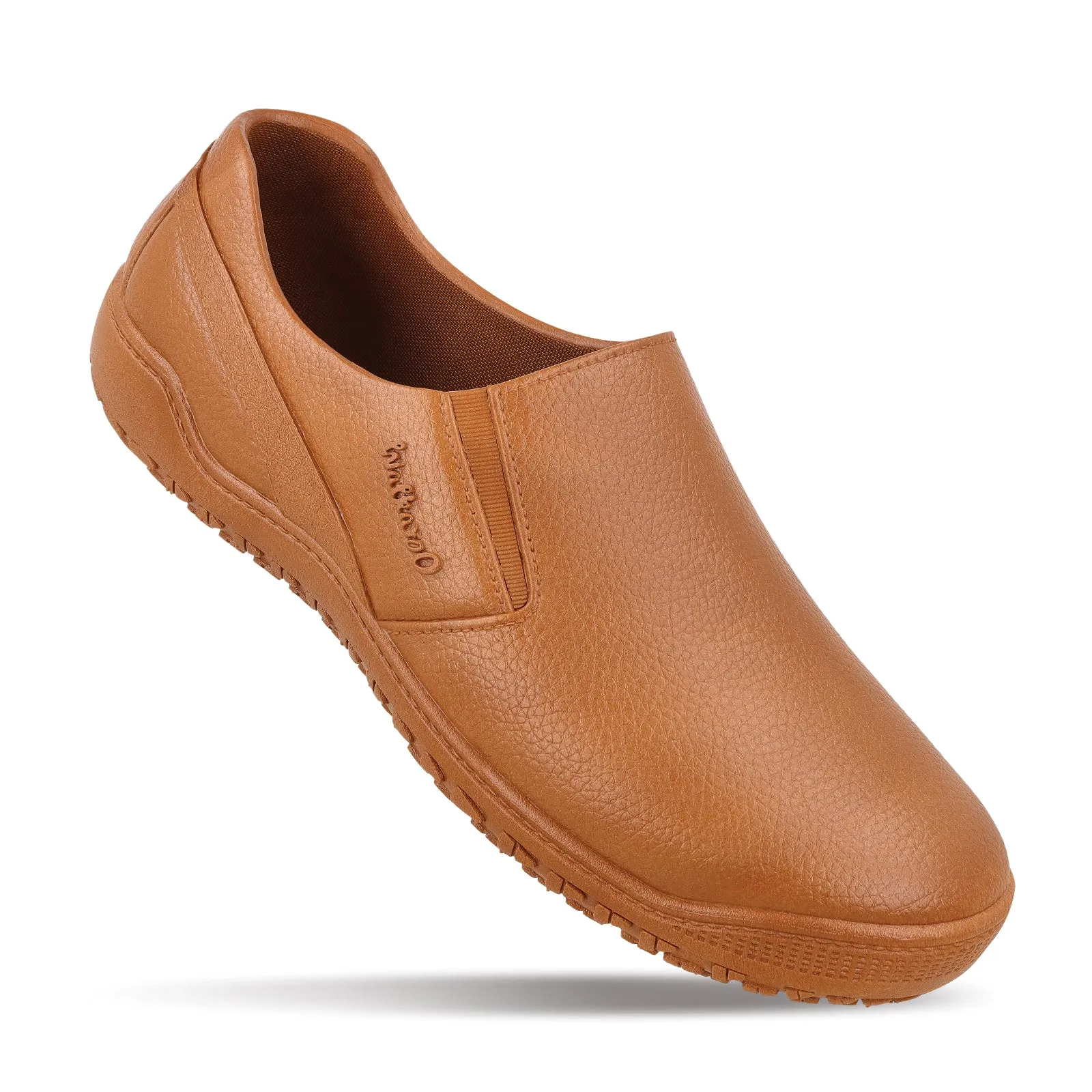 Laid Back Look Men's Slip-On Rain Shoes - WC4703 Tan