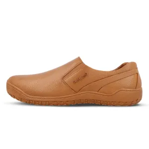 Men's Slip-On Rain Shoes - WC4703 Tan Outsole Traction Slip On