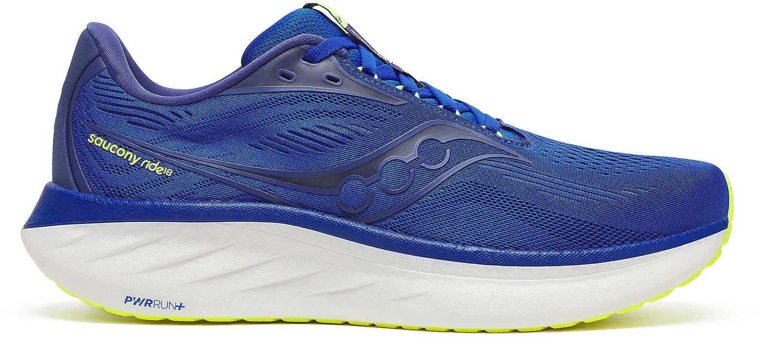 Saucony Ride 18 Mens Running Shoes - Blue Anti Odor Busy Professionals Daily Essential