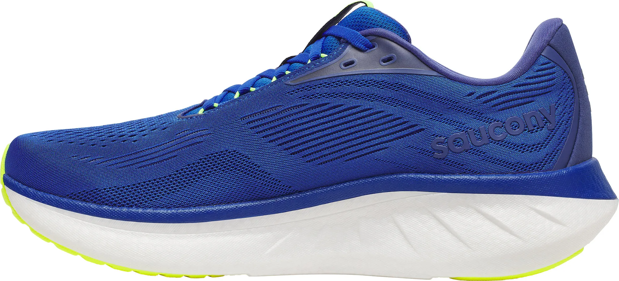 Low Top Sport Life Saucony Ride 18 Mens Running Shoes - Blue