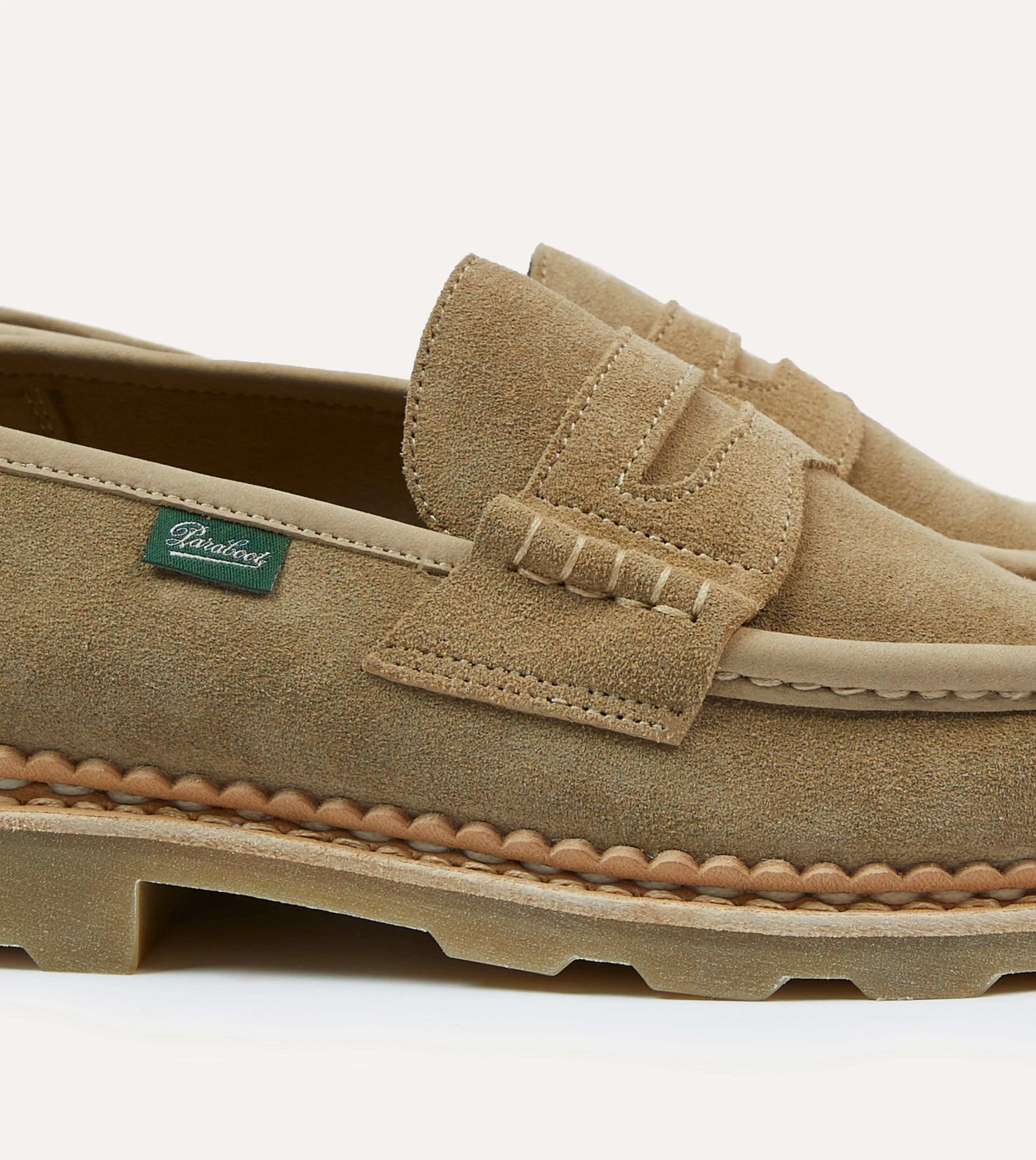 Arch Support Urban Walkers Mesh Cool Paraboot Nantes Sand Suede Loafer