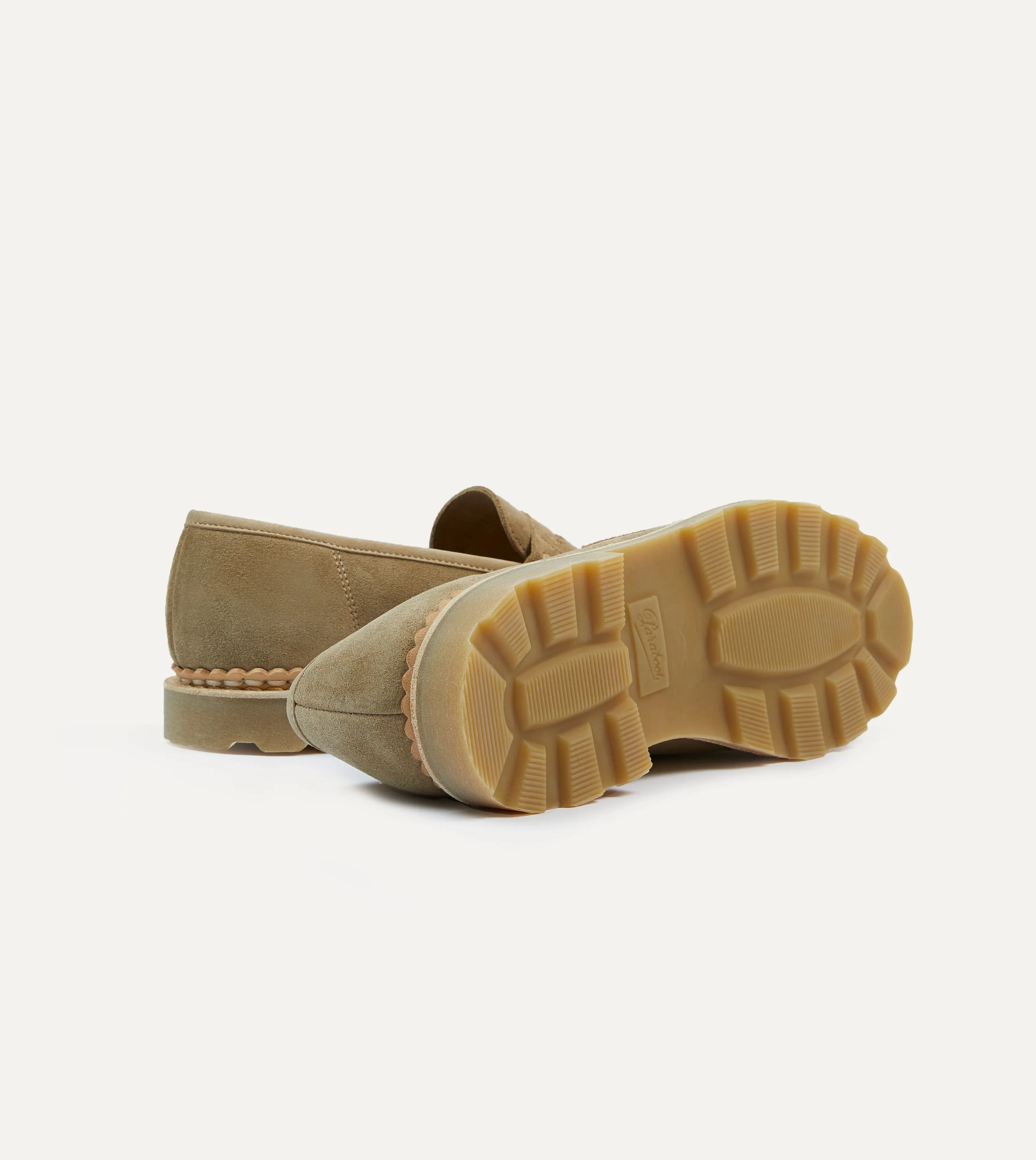 All Terrain Stylish Commuters Long Move Paraboot Nantes Sand Suede Loafer