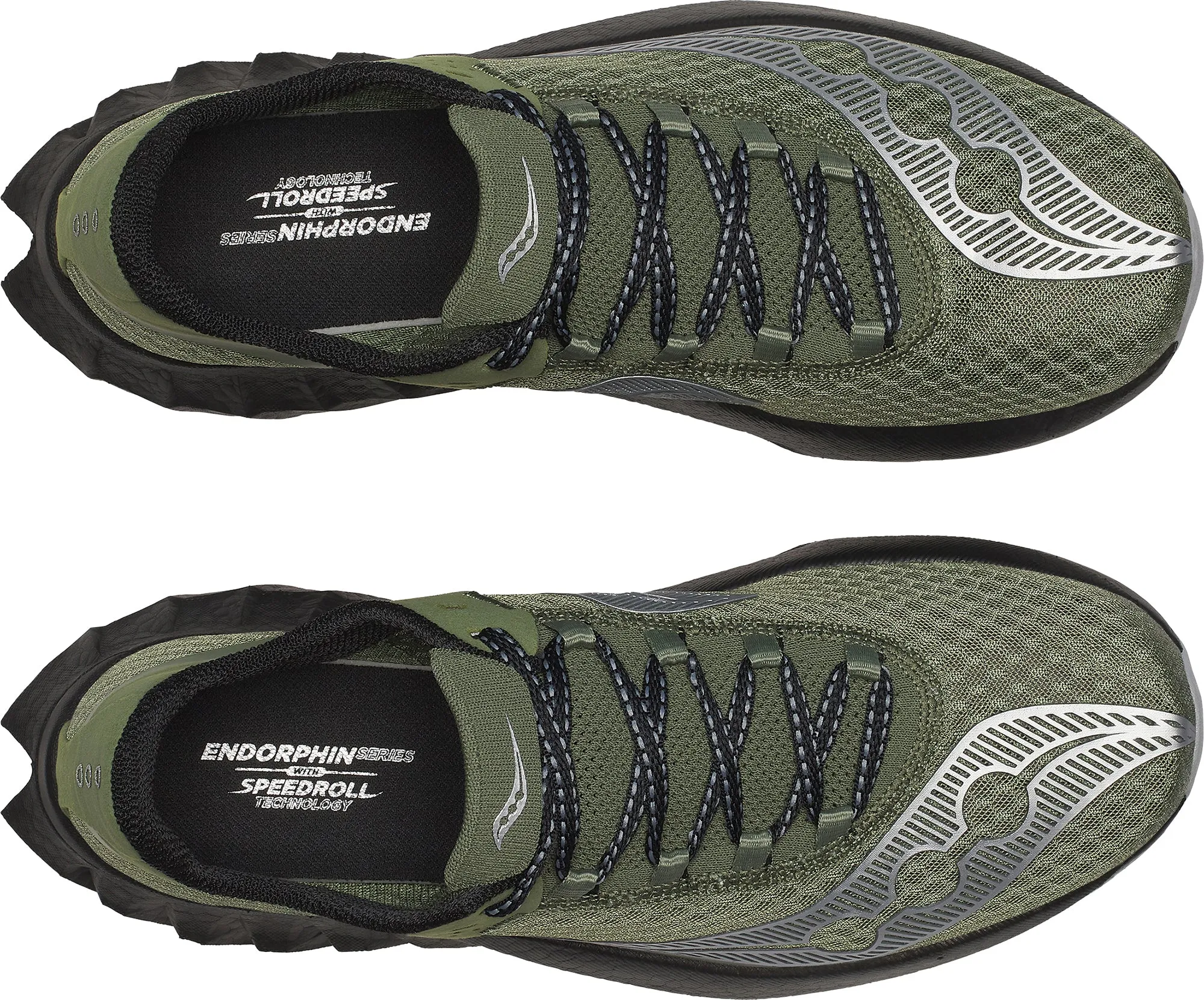 Saucony Endorphin Pro 4 Mens Running Shoes - Green Stretchable Material