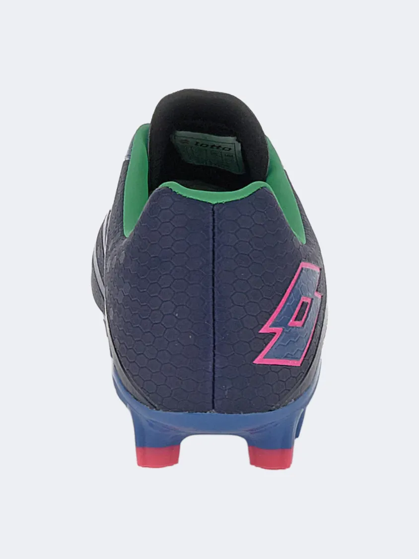 Foot Race Lotto Maestro 700 V FG Kids Football Shoes Dress Blue