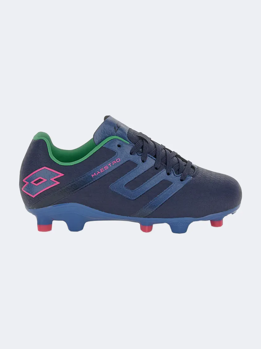 Lotto Maestro 700 V FG Kids Football Shoes Dress Blue Park Games