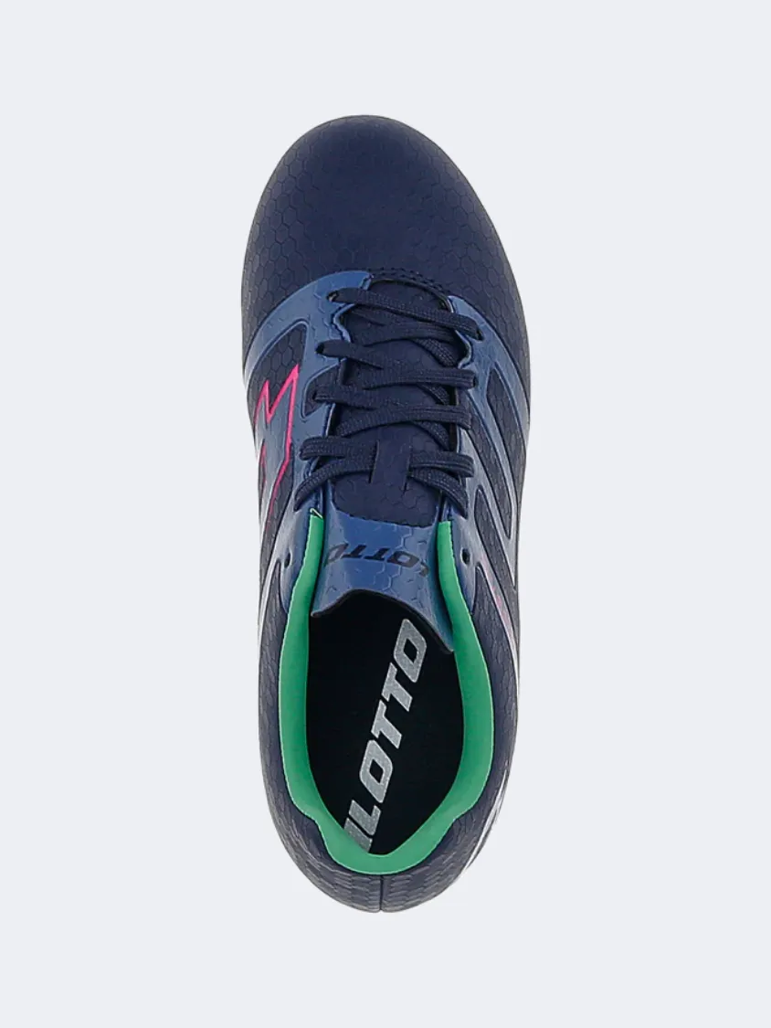 Lotto Maestro 700 V FG Kids Football Shoes Dress Blue Pace Game Clean Strike