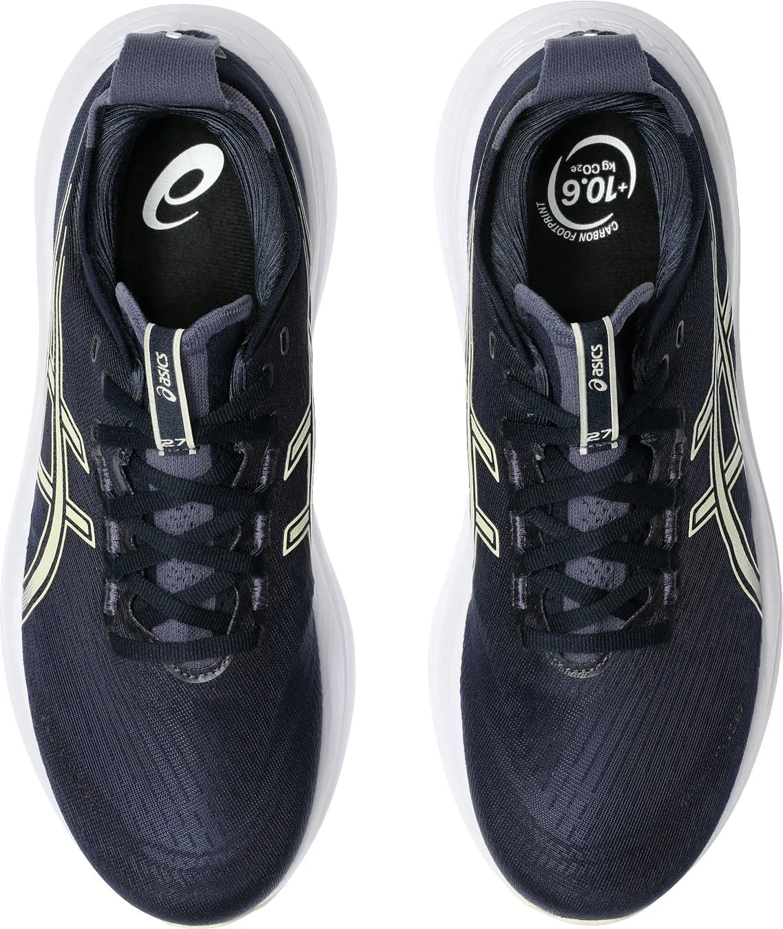 Ultra Light Trail Running Posture aid Asics Gel Nimbus 27 Mens Running Shoes - Blue