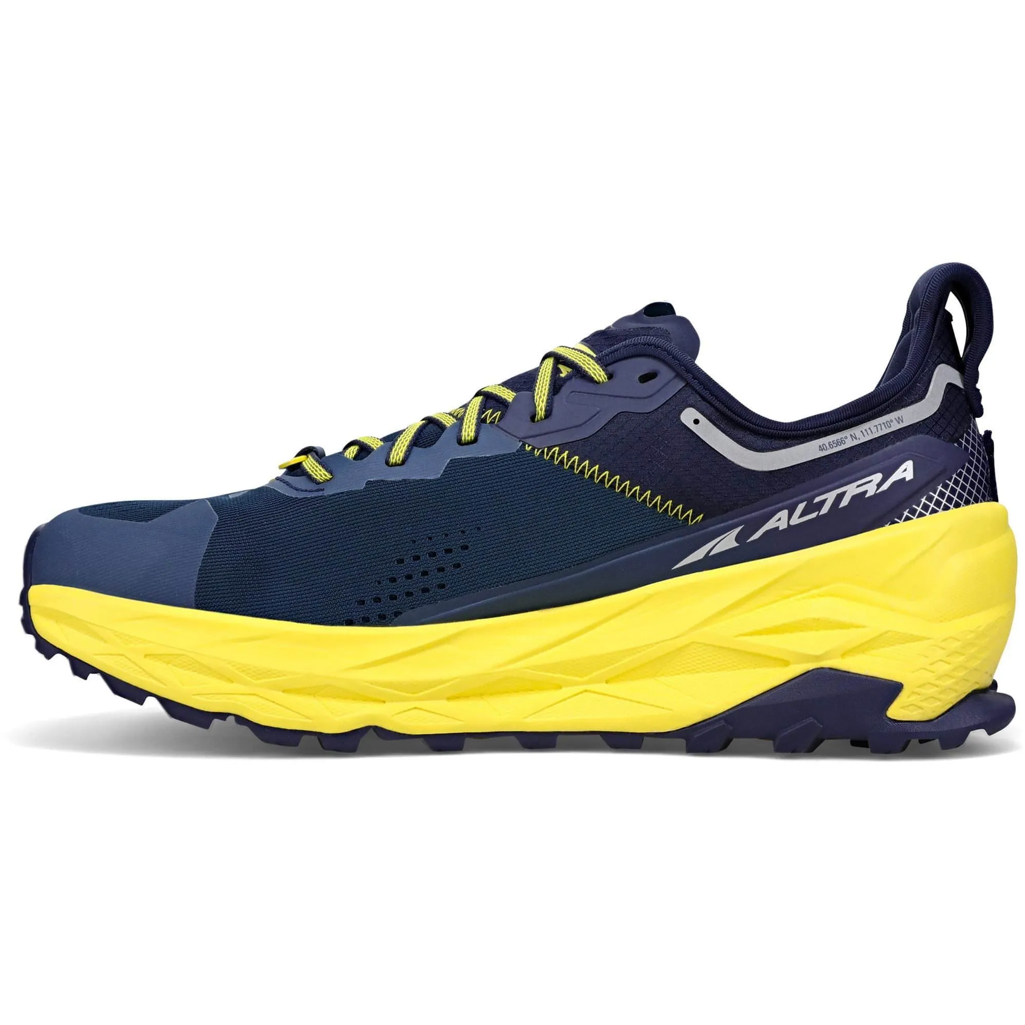 Altra Olympus 5 Mens Trail Running Shoes - Navy Modern Edge Bold Tone