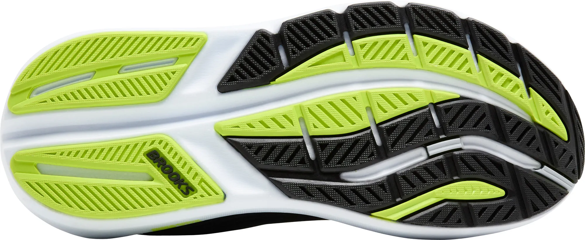 Brooks Ghost Max 3 Mens Running Shoes - Black Comfort Ankle Bright Neon