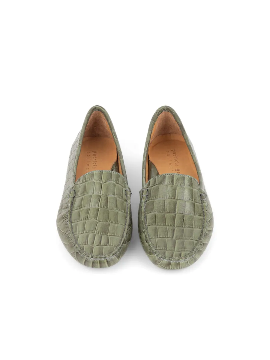 All Comfort Jillian Driving Moccasin in Crocodile