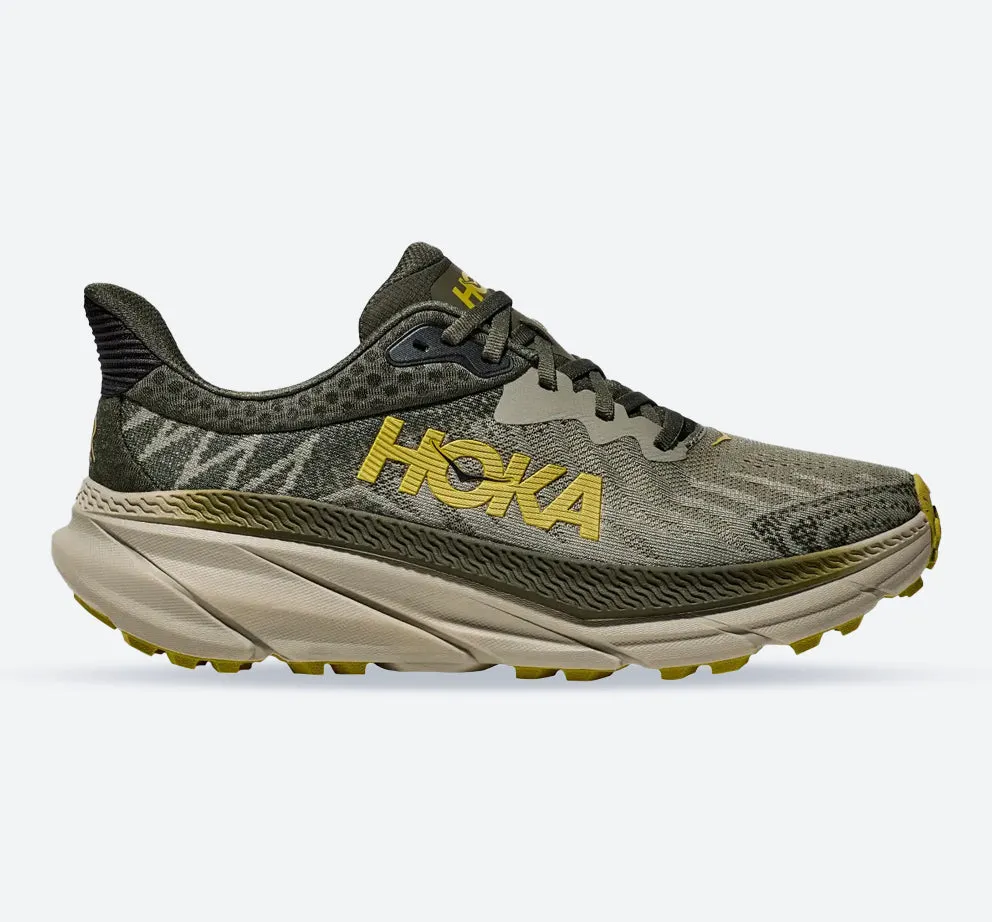 Pose Ready Posture aid Men's Wide Fit Hoka Challenger 7 Trail Running Sneakers
