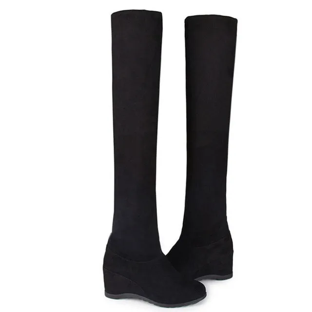 Winter Slim Women Boots Winter Warm Gloss Finish