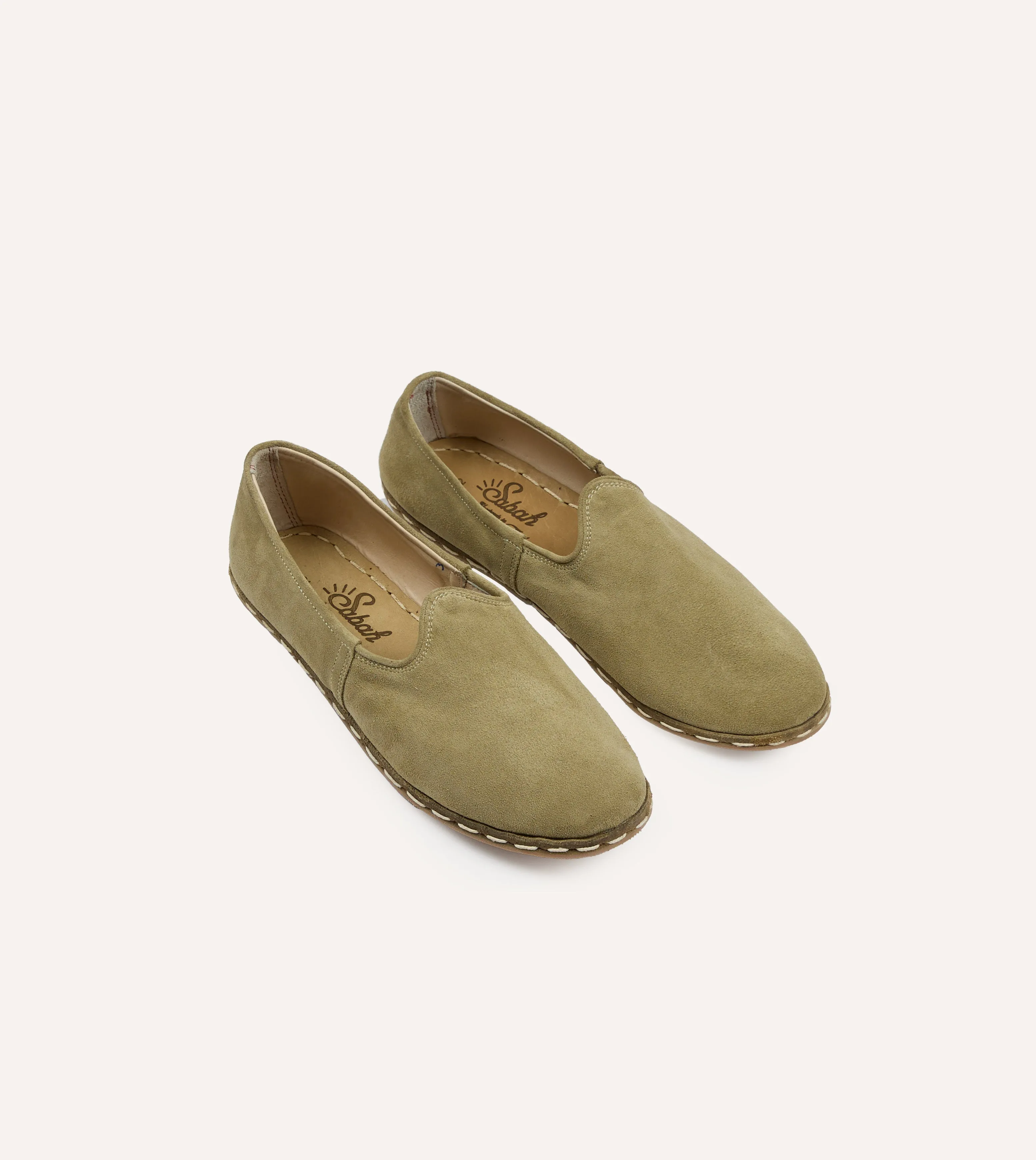 Sabah Olio Olive Suede Shoes Long Walk