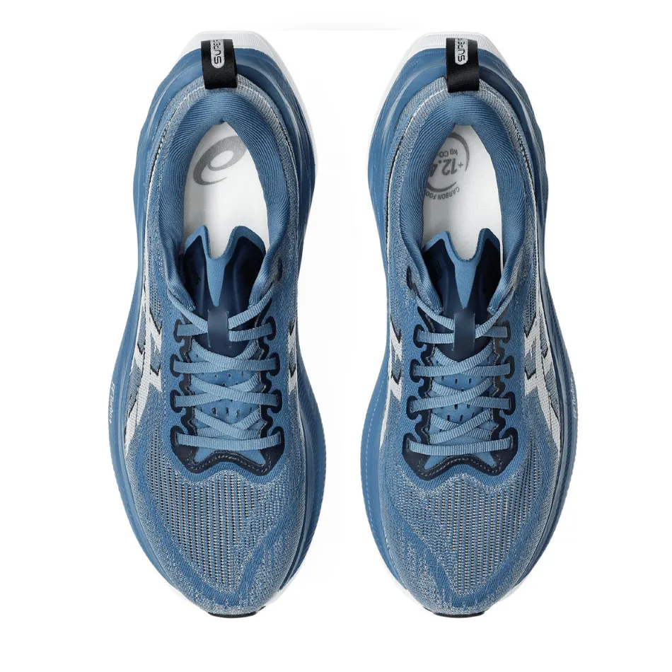 ASICS Unisex Superblast 2 Running Shoes in Winter Sea/White AW25 foldable running shoes