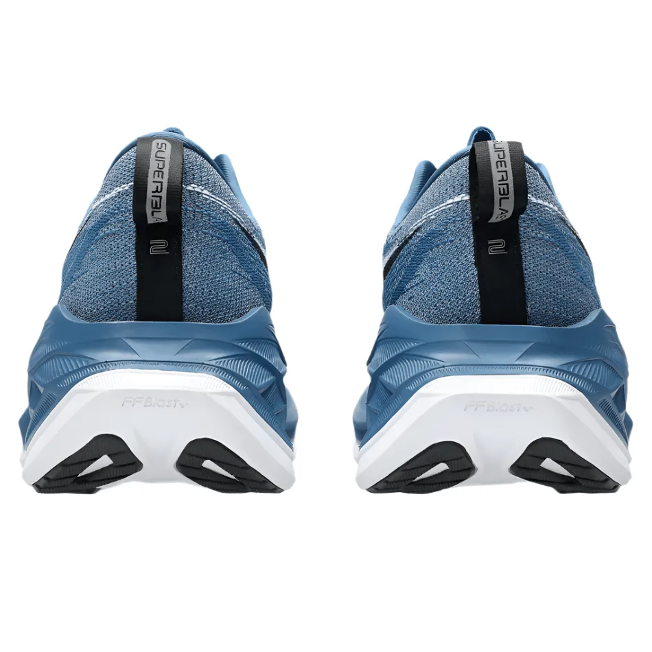 Design-led concept ASICS Unisex Superblast 2 Running Shoes in Winter Sea/White AW25