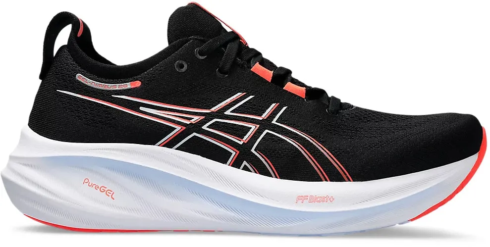 Comfort collar Light Run Asics Gel Nimbus 26 Mens Running Shoes - Black