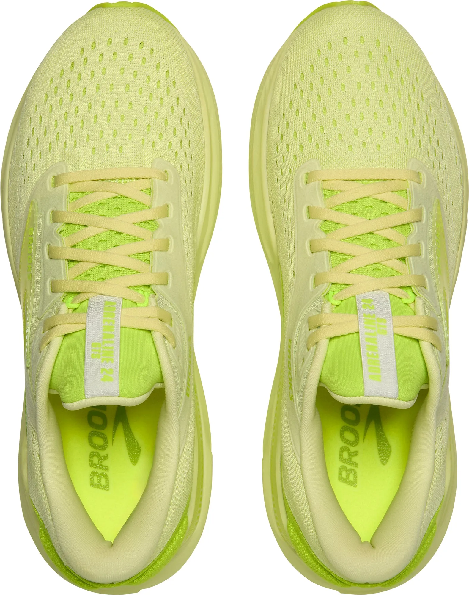 Rubber Sole Brooks Adrenaline GTS 24 Mens Running Shoes - Yellow