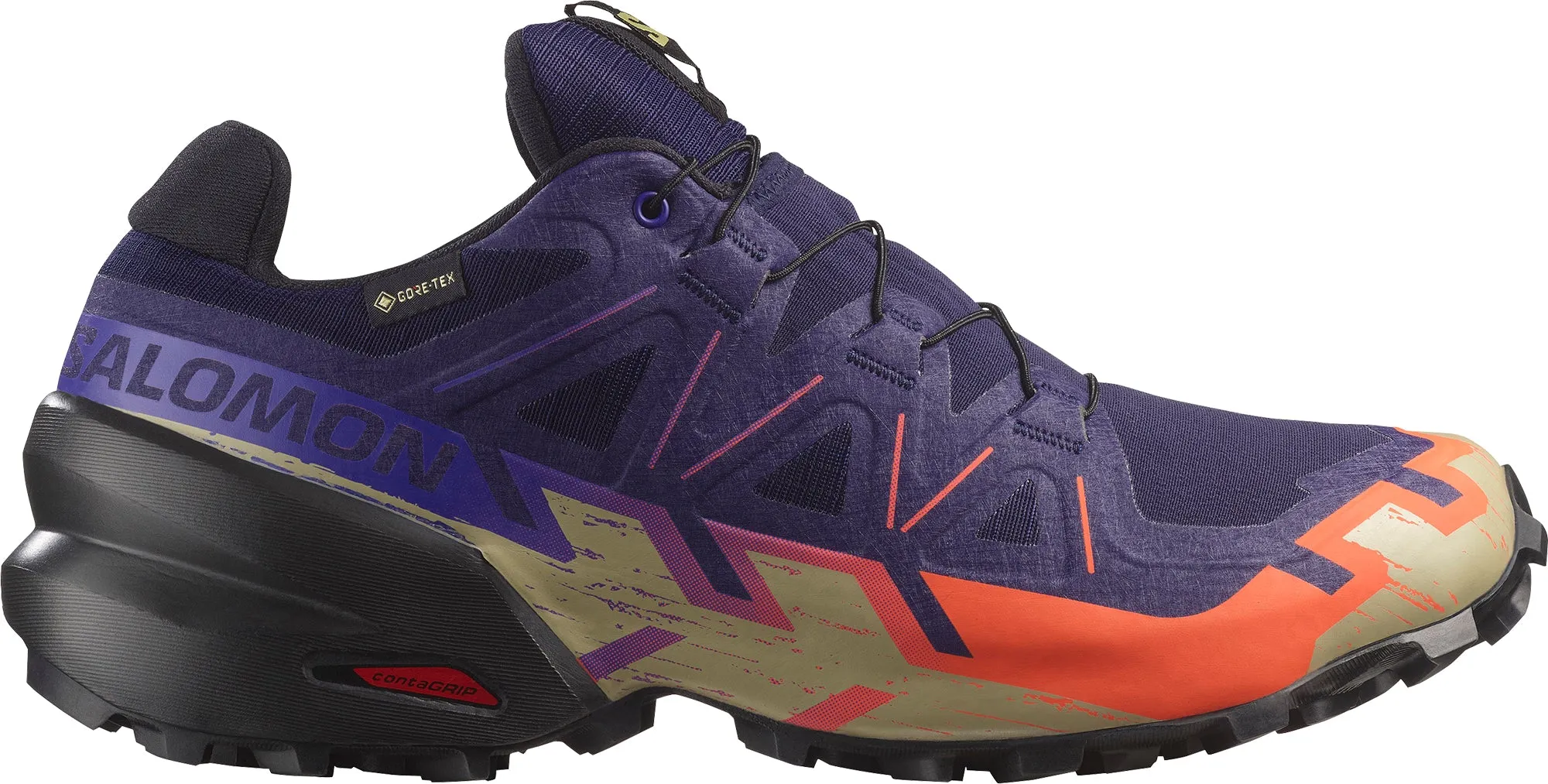 Salomon Speedcross 6 GORE-TEX Mens Trail Running Shoes - Blue Run Free