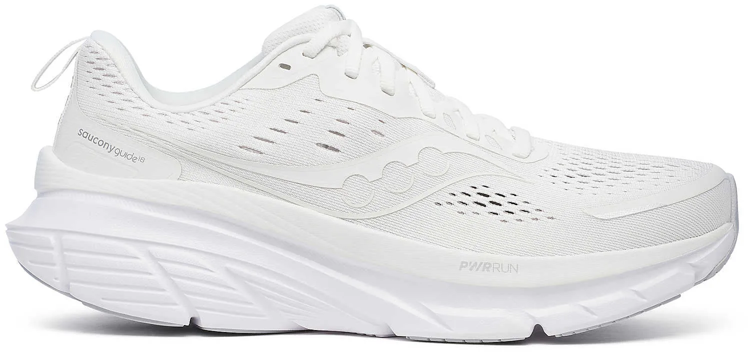Office Cool Saucony Guide 18 Mens Running Shoes - White